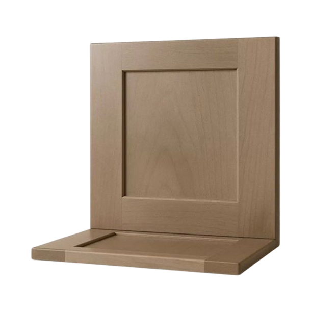 Wooden cabinet door sample with small shelf